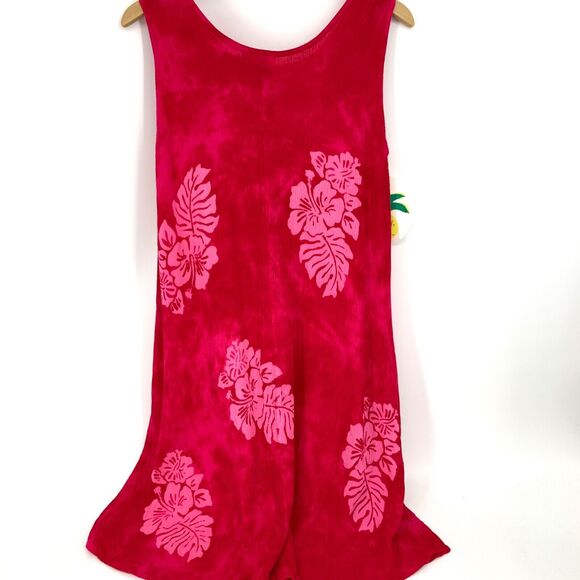 Pineapple Passion Hawaiian Hibiscus Flower Sundress Swim Cover up NWT One Size - Picture 3 of 9